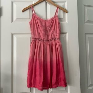 Hollister Pink Ombré Lace Sundress